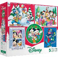 5 in 1 Multi-Piece Puzzle Set - Disney Holiday Fun | Jigsaw