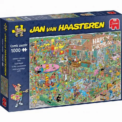 Jan van Haasteren Comic Puzzle - Children's Birthday Party | Jigsaw - Image 1