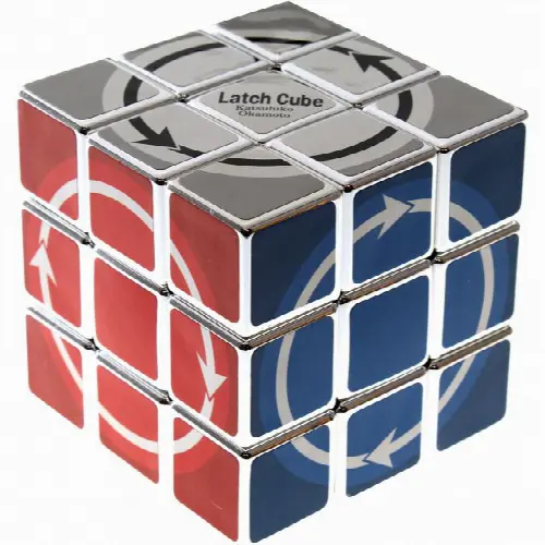 Latch Cube - Metallized Silver Body - Image 1