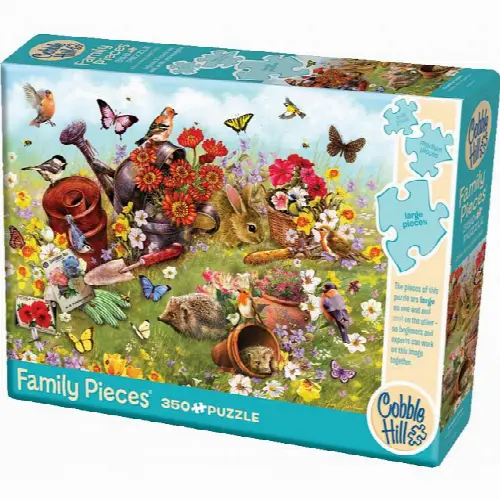 Garden Scene - Family Pieces Puzzle | Jigsaw - Image 1