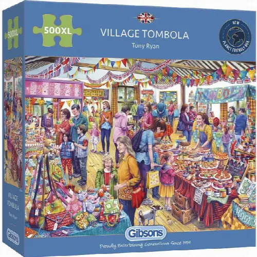 Village Tombola - 500 Large Pieces | Jigsaw - Image 1