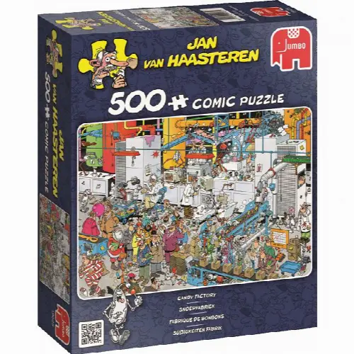 Jan van Haasteren Comic Puzzle - Candy Factory | Jigsaw - Image 1