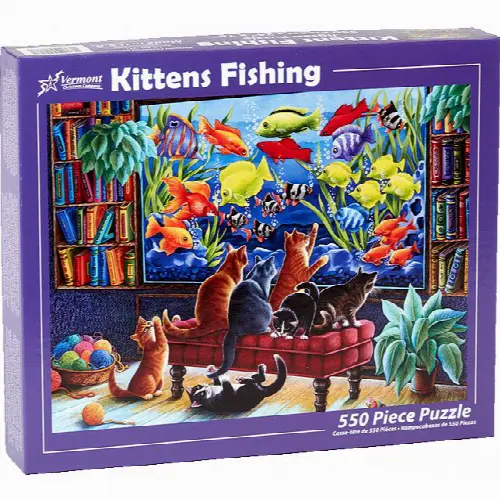 Kittens Fishing | Jigsaw - Image 1