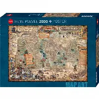 Map Art: Pirate World | Jigsaw