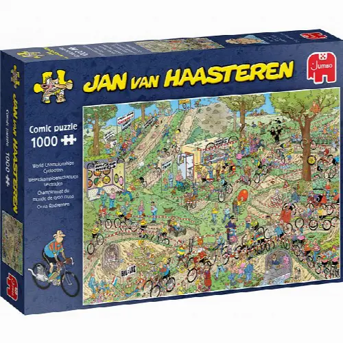 Jan van Haasteren Comic Puzzle - World Championship Cyclocross | Jigsaw - Image 1