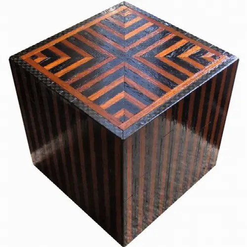 Silver City Luxe Kit - Wooden DIY Puzzle Box (Black/Brown - Image 1