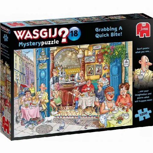 Wasgij Mystery #18: Grabbing A Quick Bite! | Jigsaw - Image 1