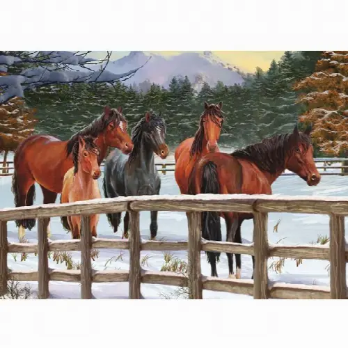 Snowy Pasture - Tray Puzzle | Jigsaw - Image 1