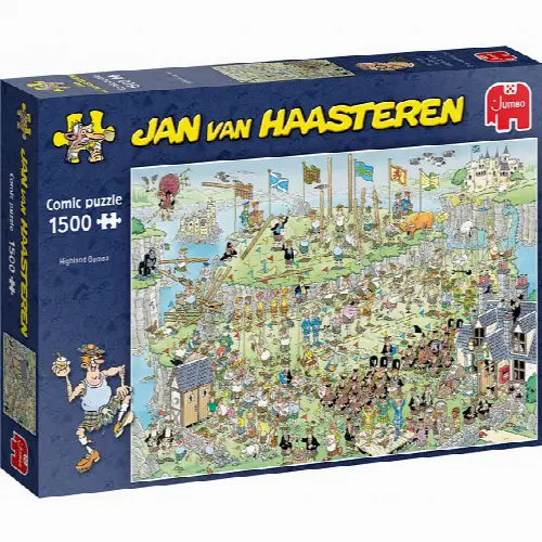 Jan van Haasteren Comic Puzzle - Highland Games | Jigsaw - Image 1