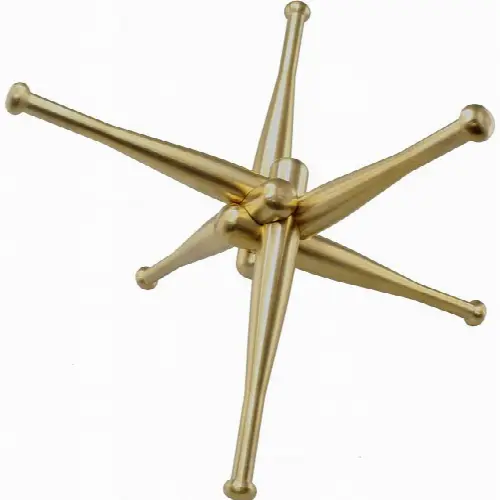 Heavy Hitter: Brass Baseball Bat Puzzle Sculpture - Image 1