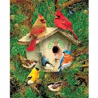 Feathered Retreat - Large Piece Format | Jigsaw