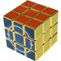 Latch Cube II (2 Latch Faces) - Metallized Gold (Mod