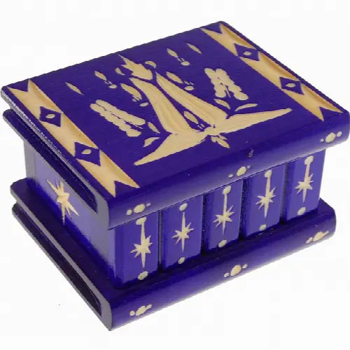 Romanian Puzzle Box - Small Dark Purple - Image 1