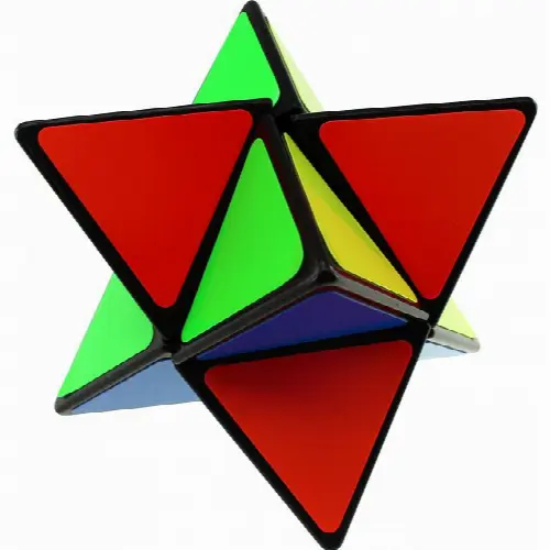 Pyraminx Star 2x2x2 - Black Body (mod - Image 1