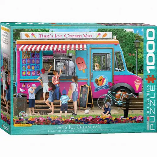 Paul Normand Jigsaw Puzzle - Dan's Ice Cream Van - 1000 Piece - Image 1