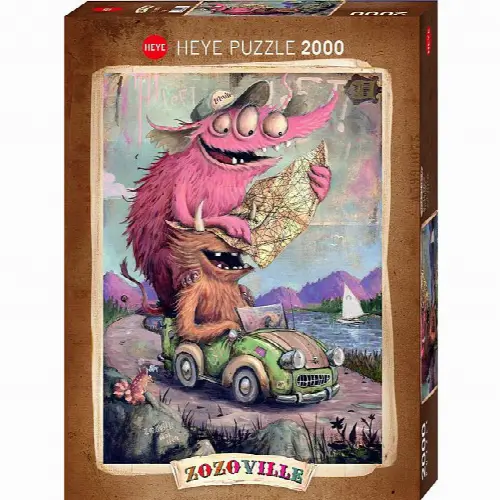 Zozoville: Road Trippin' - 2000 Pieces | Jigsaw - Image 1