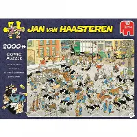Jan van Haasteren Comic Puzzle - The Cattle Market (2000 Pieces) | Jigsaw