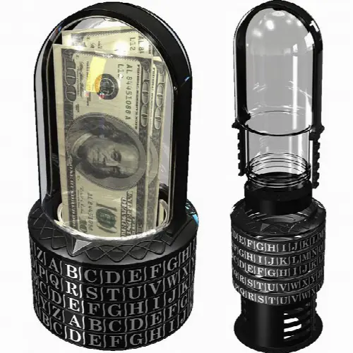 Puzzle Pod Cryptex - Brain Teaser Puzzle & Coin Bank - Image 1