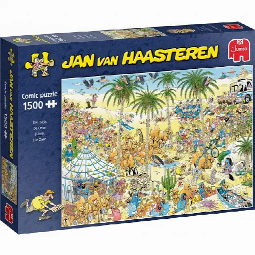 Jan van Haasteren Comic Puzzle - The Oasis | Jigsaw - Image 1