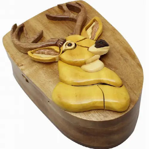 Deer Head - 3D Puzzle Box - Image 1