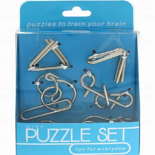 Hanayama Wire Puzzle Set - Blue - Image 1