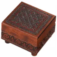 Wooden Carved Puzzle Box