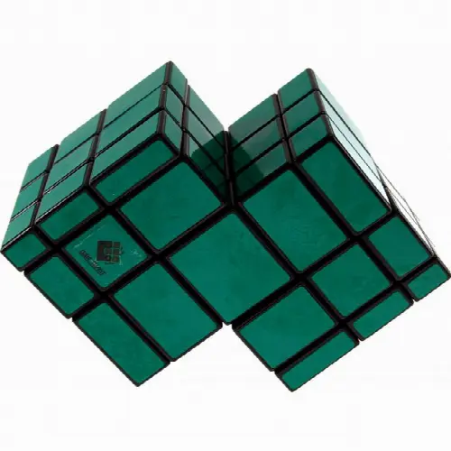 Mirror Double Cube - Black Body with Green Labels - Image 1