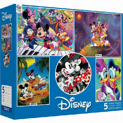 Disney: 5 in 1 Jigsaw Puzzle Multi-Pack | Jigsaw - Image 1