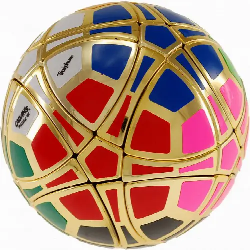 Traiphum Megaminx Ball - (12-Color) Metallized Gold - Image 1