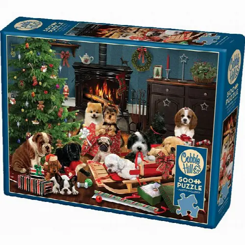 Christmas Puppies - Large Piece | Jigsaw - Image 1