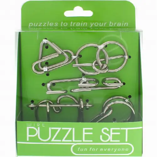 Hanayama Wire Puzzle Set - Green - Image 1