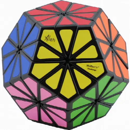 New Improved 12 color Pyraminx Crystal - Black body - Image 1