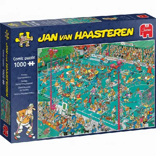 Jan van Haasteren Comic Puzzle - Hockey Championships | Jigsaw - Image 1