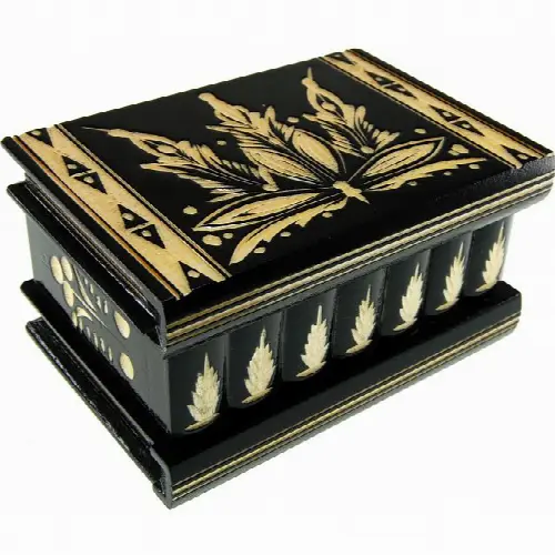 Romanian Puzzle Box - Large Black - Image 1