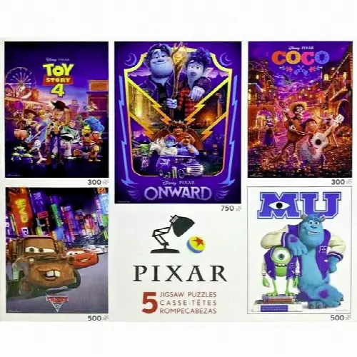 Disney Pixar: 5 in 1 Jigsaw Puzzle Multi-Pack #2 | Jigsaw - Image 1