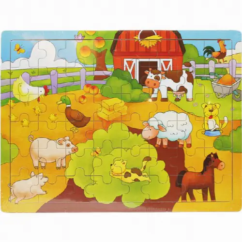 Little Moppet: Farm Wooden Tray Puzzle - Image 1