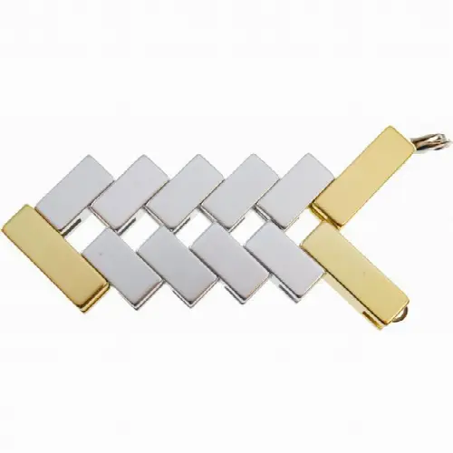 Mini Line Cube - Gold - Image 1