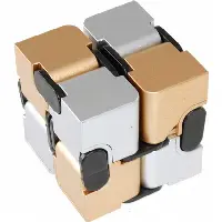 Infinity (Endless Fold) Cube - 2 color (gold & silver