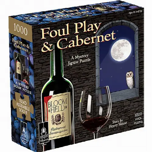 Foul Play and Cabernet Classic Mystery Jigsaw Puzzle - 1000 Pieces - Image 1