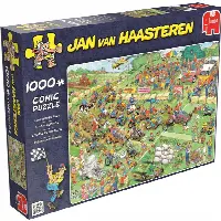 Jan van Haasteren Comic Puzzle - Lawn Mower Race | Jigsaw