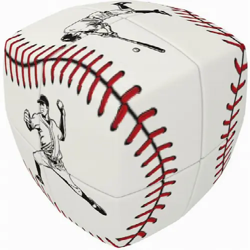V-CUBE 2 Pillow (2x2x2): Baseball - Image 1