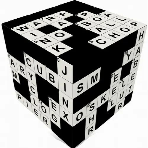 V-CUBE 3 Flat (3x3x3): Crossword Cube - Image 1