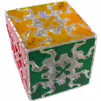 Gear Cube - Clear Body with embedded tiles