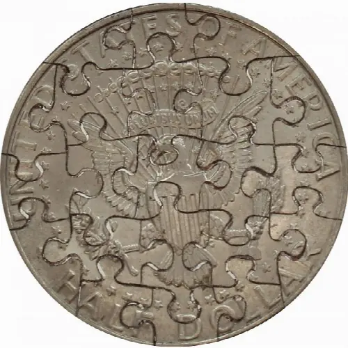 21 Piece Half Dollar - Coin Jigsaw Puzzle - Image 1