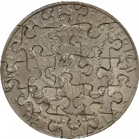 21 Piece Half Dollar - Coin Jigsaw Puzzle
