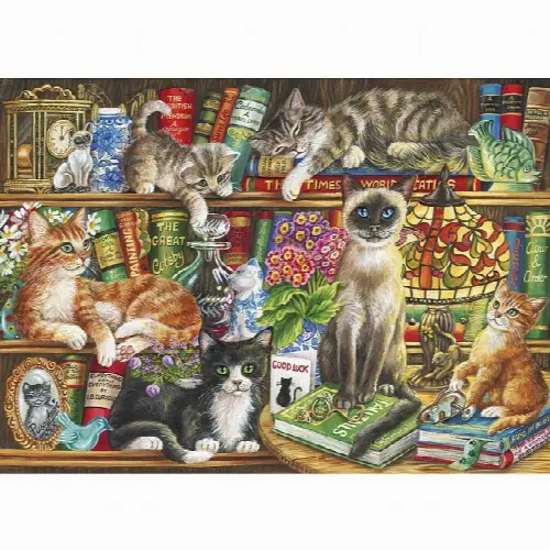 Puss in Books | Jigsaw - Image 1