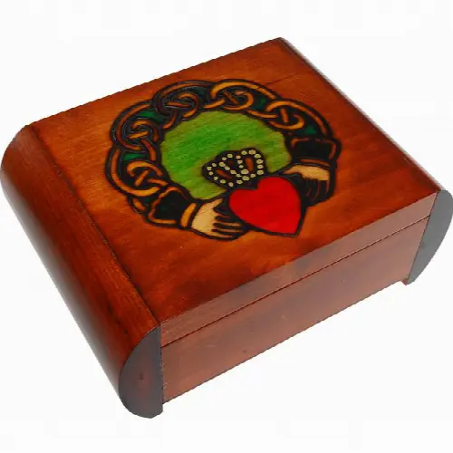 Claddagh Secret Box - Brown - Image 1