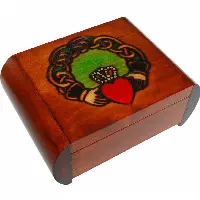 Claddagh Secret Box - Brown