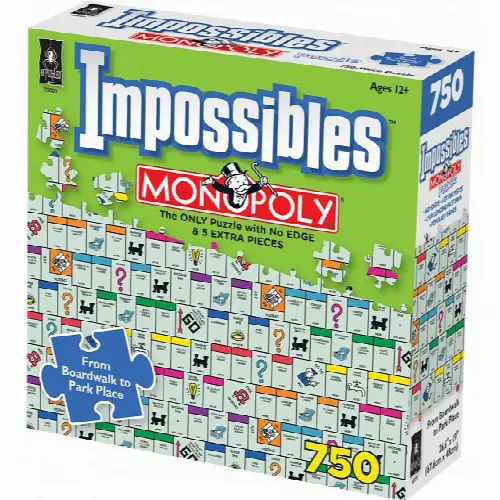 BePuzzled Impossibles Jigsaw Puzzle - Monopoly - 750 Piece - Image 1