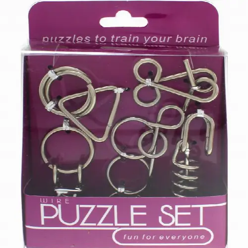 Hanayama Wire Puzzle Set - Purple - Image 1